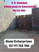 5 Marla Plot for sale H-13 Islamabad near NUST Uni